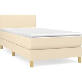 vidaXL Boxspringbett 100 x 200 cm Creme