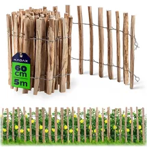 Kadax Staketenzaun 500 x 60 cm Haselnuss