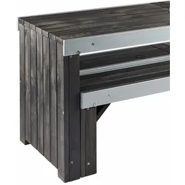 Wilk Gartenmöbel-Set Provence 3-teilig Anthrazit FSC