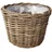 Van der Leeden Rattan Übertopf Ø 29 x 20 cm Grau