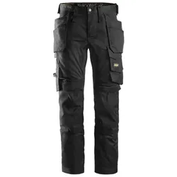 SNICKERS Stretch-Arbeitshose "6241 0404" - Schwarz - mit Holster - Gr.58