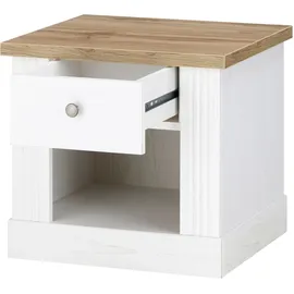 OTTO home Schlafzimmer-Set OTTO HOME "Westminster", weiß, B/H: 90cm x 200cm, Schlafzimmermöbel-Sets, beinhaltet 1 Bett, Kleiderschrank 2-türig und 1 Nachtkommode