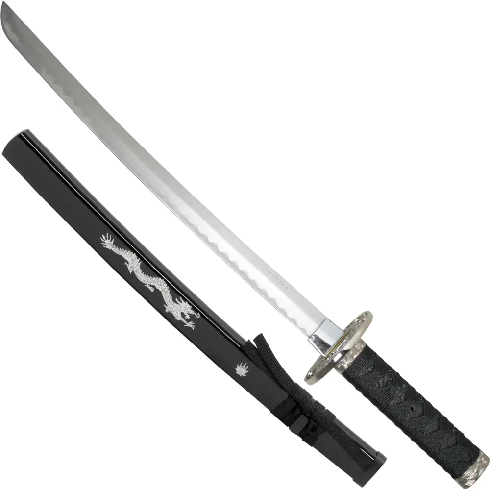 Silberdrachen Wakizashi inklusive Saya