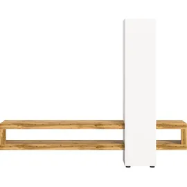 INOSIGN Wohnwand »Zolder, Breite 240 cm, push-to-open, 1 Tür, 3 Einlegeböden,« 2 Stk. tlg., weiß