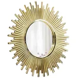 JV Möbel Wandspiegel 80 x 3 cm Gold