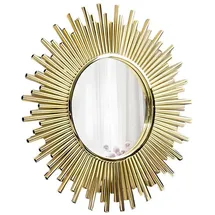 JV Möbel Wandspiegel 80 x 3 cm Gold