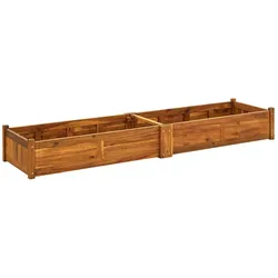 vidaXL Garten-Hochbeet Akazienholz 200x50x25 cm