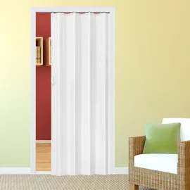 Tectake tectake® Falttür, Doppelwandprofil mit Schiebegriff, mit Magnetverschluss, 80 x 203 cm
