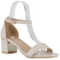 VAN HILL Damen Klassische Sandaletten in Beige