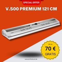 LaVa V500 XXL Vakuumierer - 3-fach Schweißnaht / 121 cm Breite / Vollautomat - bis zu 70 € Gratis Aktion