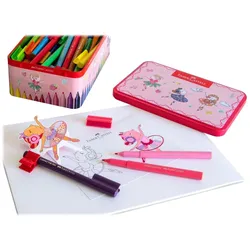 FABER-CASTELL CONNECTOR Ballerina - Filzstift - ausgewählte leuchtende Farben (P