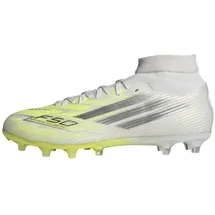 adidas F50 Sparkfusion League Mid Cut FG/AG Herren Cloud White/Iron Metallic/Hi-Res Yellow 39