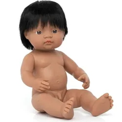 miniland dolls Babypuppe südamerikanischer Junge ohne Kleidung