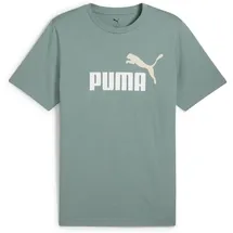 Puma Essentials 2 Color No. 1 Logo T-Shirt Herren 30 green moon XXL