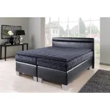 Westfalia Schlafkomfort Boxspringbett, schwarz, Komplettbetten, 22039734-0