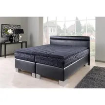 Westfalia Schlafkomfort Boxspringbett, schwarz, Komplettbetten, 22039734-0