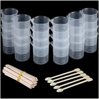 Belle Vous 24 Stück Kleine Messbecher 100ml - Transparentes
