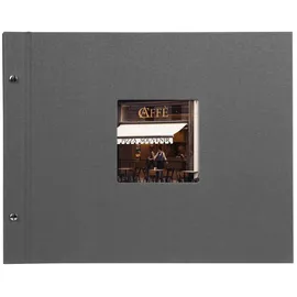 Goldbuch Schraubalbum Bella Vista 39x31 40 weiße Seiten grau