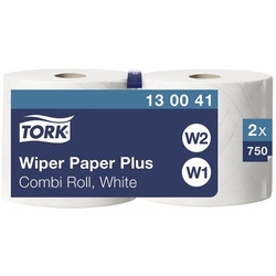 Tork Industrie-Wischtücher weiß 2-lagig 24x34 cm (2x750 Blatt) weiß, 24 cm