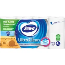 Zewa Ultra Clean Toilettenpapier 4-lagig 8 Rollen