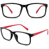 CGID CN12 Slim Rechteck Nerd Brille Geek Style Look