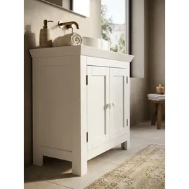 KADIMA DESIGN Waschbeckenunterschrank 2 Türen 57 x 0 x 0 cm Weiß