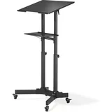 BONTEC Stehpult Höhenverstellbar Schreibtisch/Laptoptisch Mit Rollen/Laptop Stän