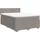 vidaXL Boxspringbett mit Matratze Taupe 140x200 cm Stoff