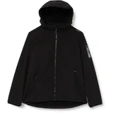 Damen Damenjacke Mit Kapuze Reißverschluss Wind Und Wasserdichte Jacke Schwarz 4XL EU