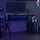 vidaXL Gaming-Schreibtisch K-Gestell Schwarz / Rot