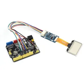 Waveshare 1.51 Transparent OLED Displaymodul, SPI, I2C, 128×64 Pixel, 3,35V