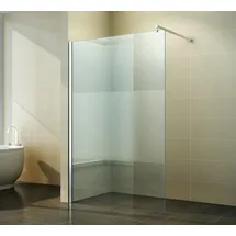 FA-Bausysteme Walk-In Glas Dusche Teilsatiniert 140 cm