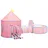 vidaXL Spielzelt mit 250 Bällen Rosa 301x120x128 cm