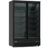 CombiSteel Gastro Flaschenkühlschrank Kühlschrank Gewerbekühlschrank 1000 L 1253x710x1997mm Schwarz