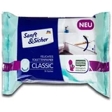 Sanft & Sicher Classic Sensitive Feuchtes Toilettenpapier, 70 Toilettentücher