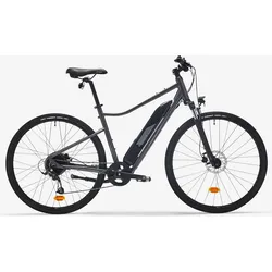 E-Bike Cross 28 Zoll 520 E hoher Einstieg grau kohlengrau S