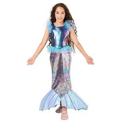 Kinderkleid "Kleine Nixe", lila/blau