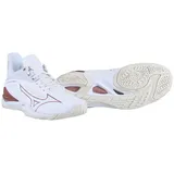 Mizuno Wave Mirage 4 Damen-Sneaker, Weiß, Rosa, Schneewittchen, 42 EU - 42 EU
