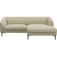 FLEXLUX Ecksofa Belle Designsofa, bequem durch Kaltschaum im Sitz, OTTOs Choice, Skandinavisches Design, In hochwertiger Verarbeitung, B/T 218/149 cm beige|braun