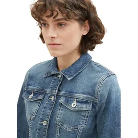 Tom Tailor Authentic Jeansjacke Used Dark Stone Blue Denim XS