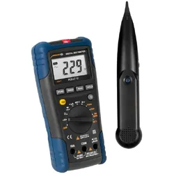 PCE LAN Tester PCE-LT 12 Amperemeter kontaktlose Spannungserkennung Messgerät