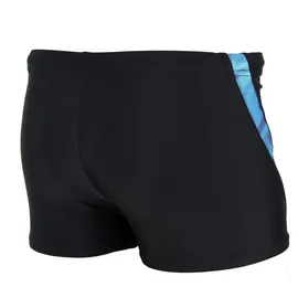 Aquarti Badehose Jungen Schwimmhose Schwarz/Blau 164