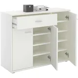 CARO-Möbel Deusto 88 x 70 x 35 cm 3 Türen 1 Schublade / weiß
