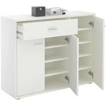 CARO-Möbel Deusto 88 x 70 x 35 cm 3 Türen 1 Schublade / weiß
