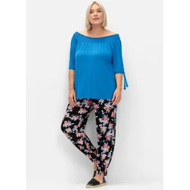 sheego Schlupfhose schwarz 50