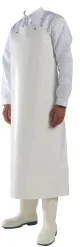 Vinyl-Chemieschutz-Schürze Typ 45446 ca. 750g/m2, weiß 1 Stück, Farbe: weiß