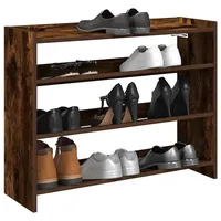 VidaXL - Schuhregal Räuchereiche 80x25x62 cm Holzwerkstoff