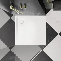 Kaldewei SUPERPLAN 1848-2, Duschwanne mit Wannenträger, 90x90cm, 384848042001, Farbe: Weiß mit Secure Plus
