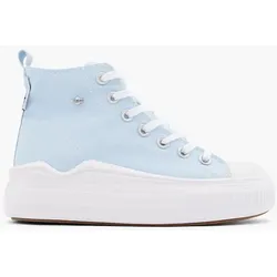 Hoher Sneaker - Damen - blau