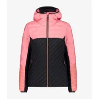 CMP Damen Jacke WOMAN JACKET HYBRID FIX Hood Antracite-Pesca